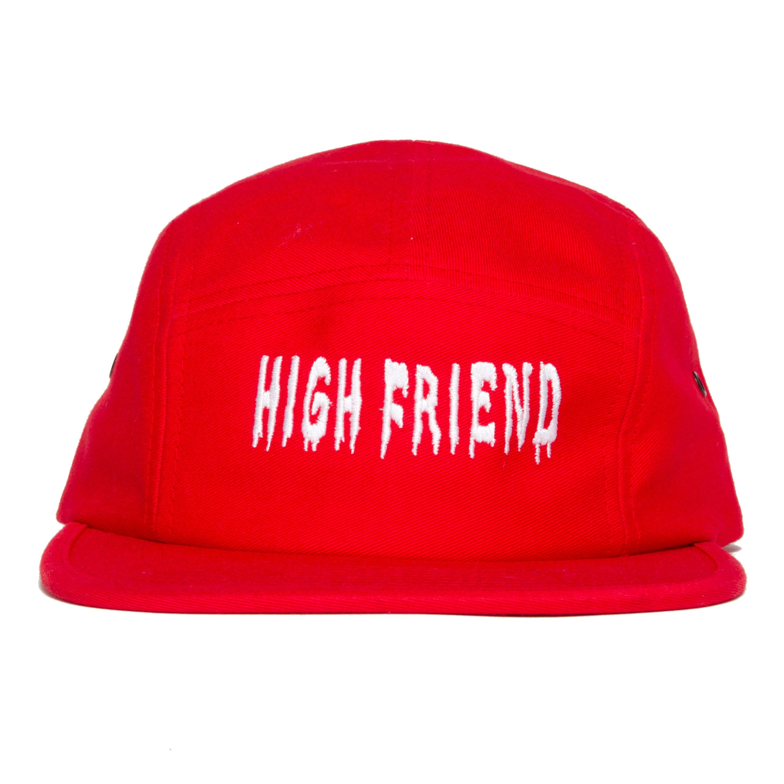 High Friends Club Drippy Logo Red 5 Panel Hat