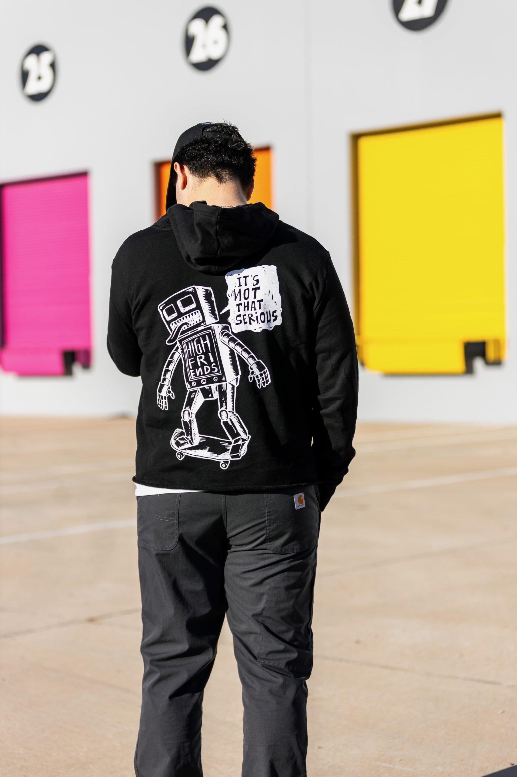 High Friends Club It's Not That Serious Robot Hoodie