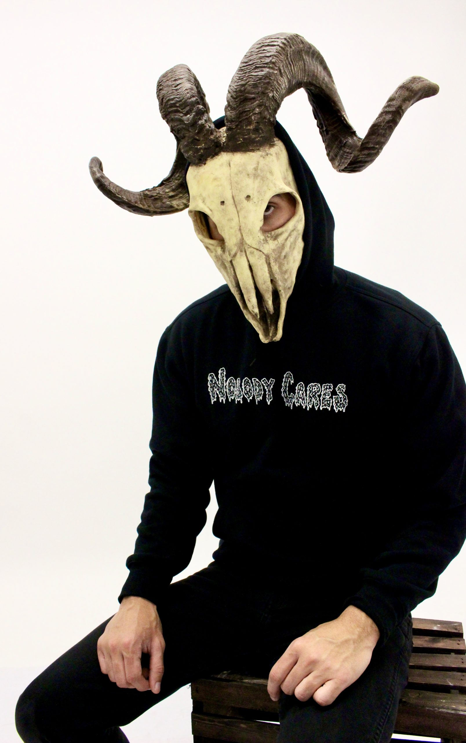 High Friends Club Nobody Cares Black Hoodie - Image 2