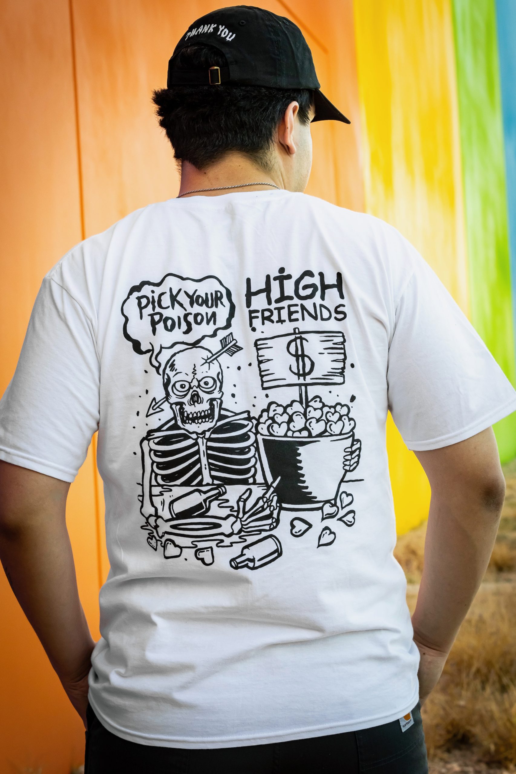 High Friends Club Pick Your Poison White T-Shirt