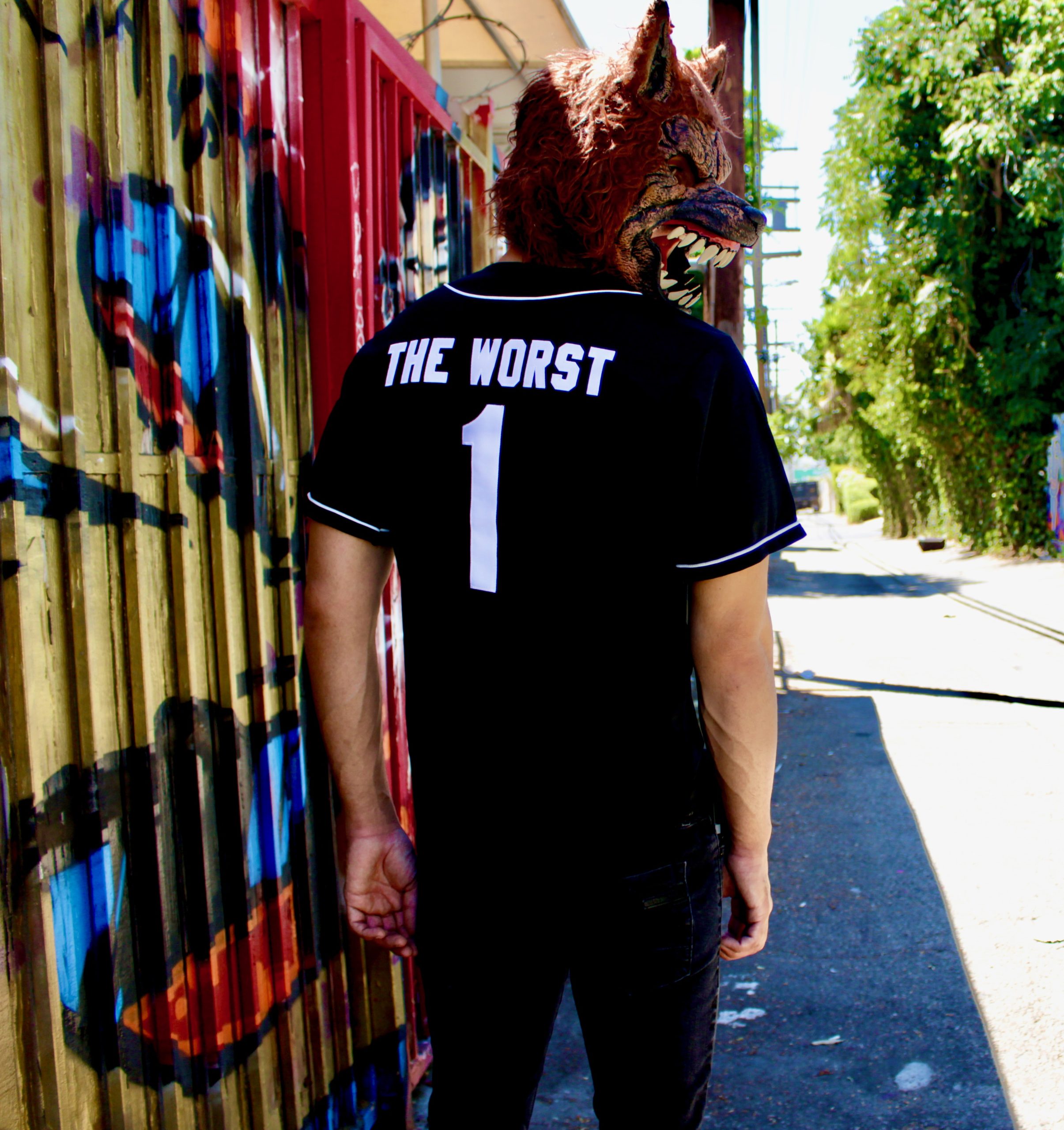 High Friends Club The Worst 1 Black Baseball Jersey