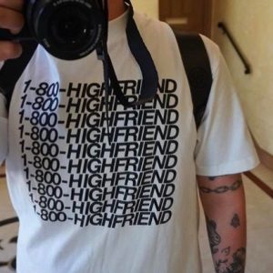 High Friends Club 1-800-HIGHFRIENDS White T-Shirt