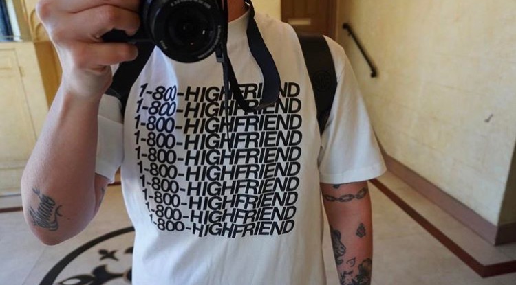 High Friends Club 1-800-HIGHFRIENDS White T-Shirt